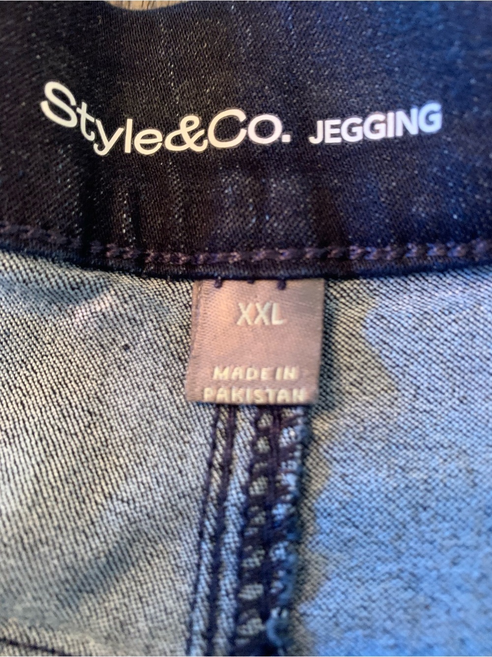 Women’s Navy Blue Stretch Jeans Style &  Co. NWT Size XXL - Picture 5 of 5